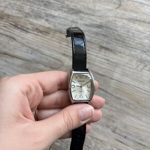 Kessaris Vintage Rectangle Watch Black Dial NWOT Classic Retro